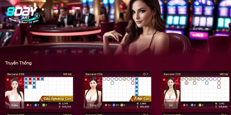 Hướng dẫn cách tham gia casino 8Day